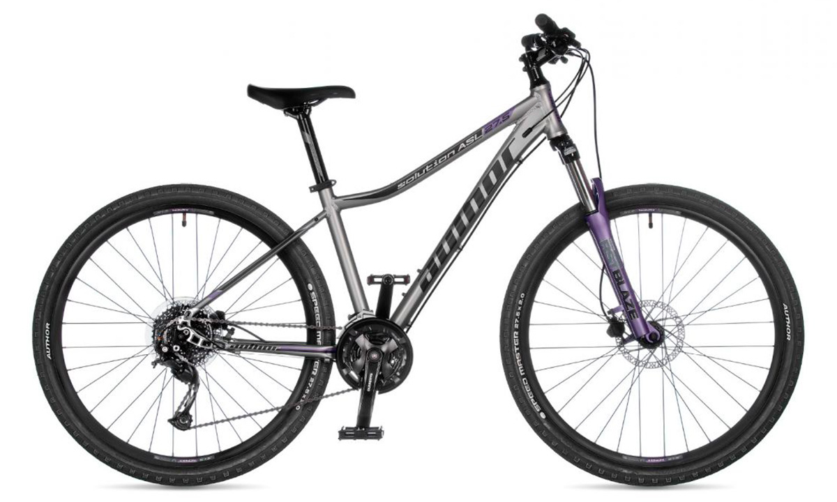 Фотография Велосипед AUTHOR Solution ASL 27.5" 2021, размер S, Серый 